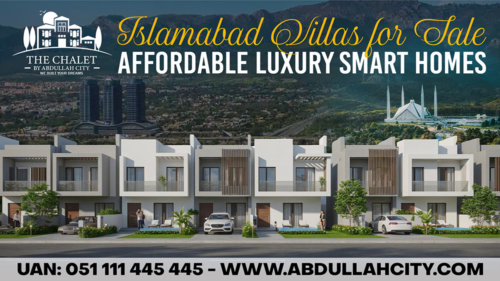 Islamabad Villas for Sale – Affordable Luxury Smart Homes.