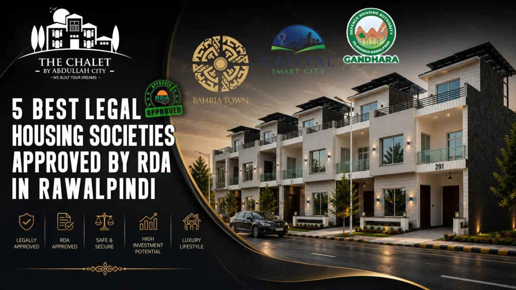 5 Best Legal Housing Societies Approved by RDA in Rawalpindi.